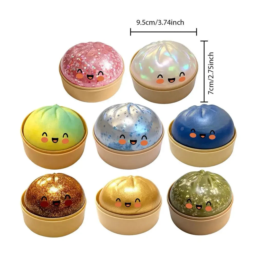 Large Glitter Dumpling Squeeze Toy