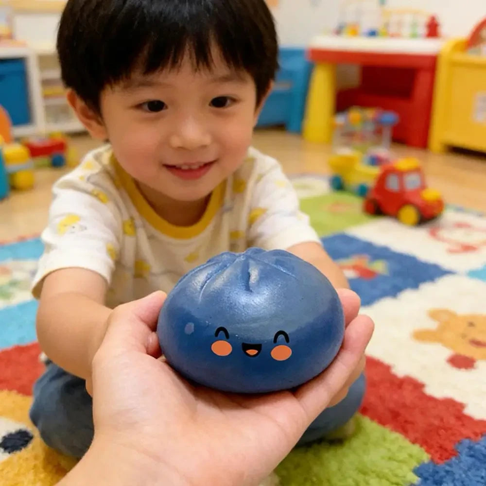 Large Glitter Dumpling Squeeze Toy