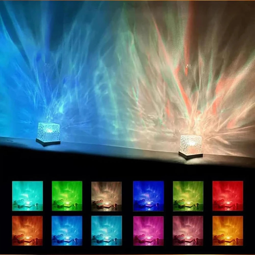 Ocean Wave Aurora Projector Night Light