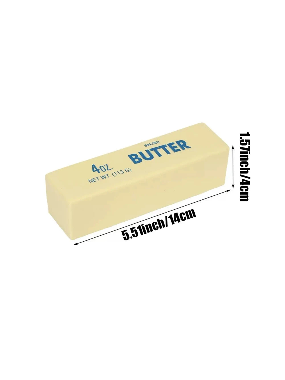 Classic Yellow Butter Stick Squeeze Toy