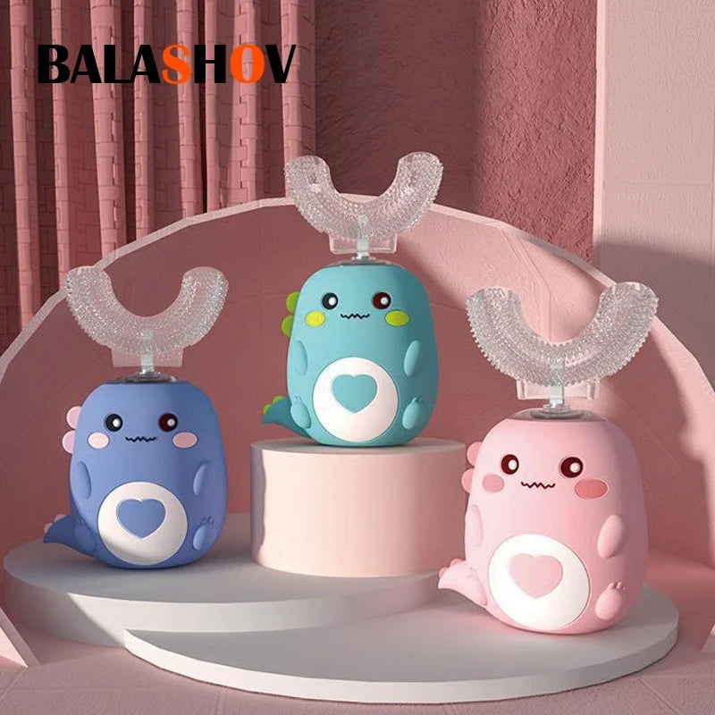 Sonic Cartoon Kids U-Shaped Electric Toothbrush