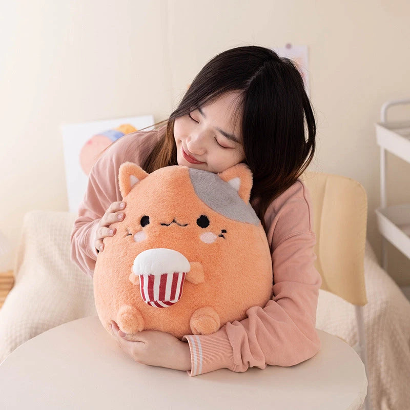 Oval Plush Barnyard Animal Pillow