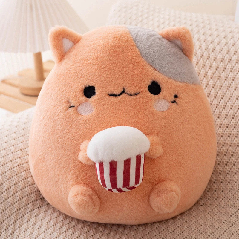 Oval Plush Barnyard Animal Pillow
