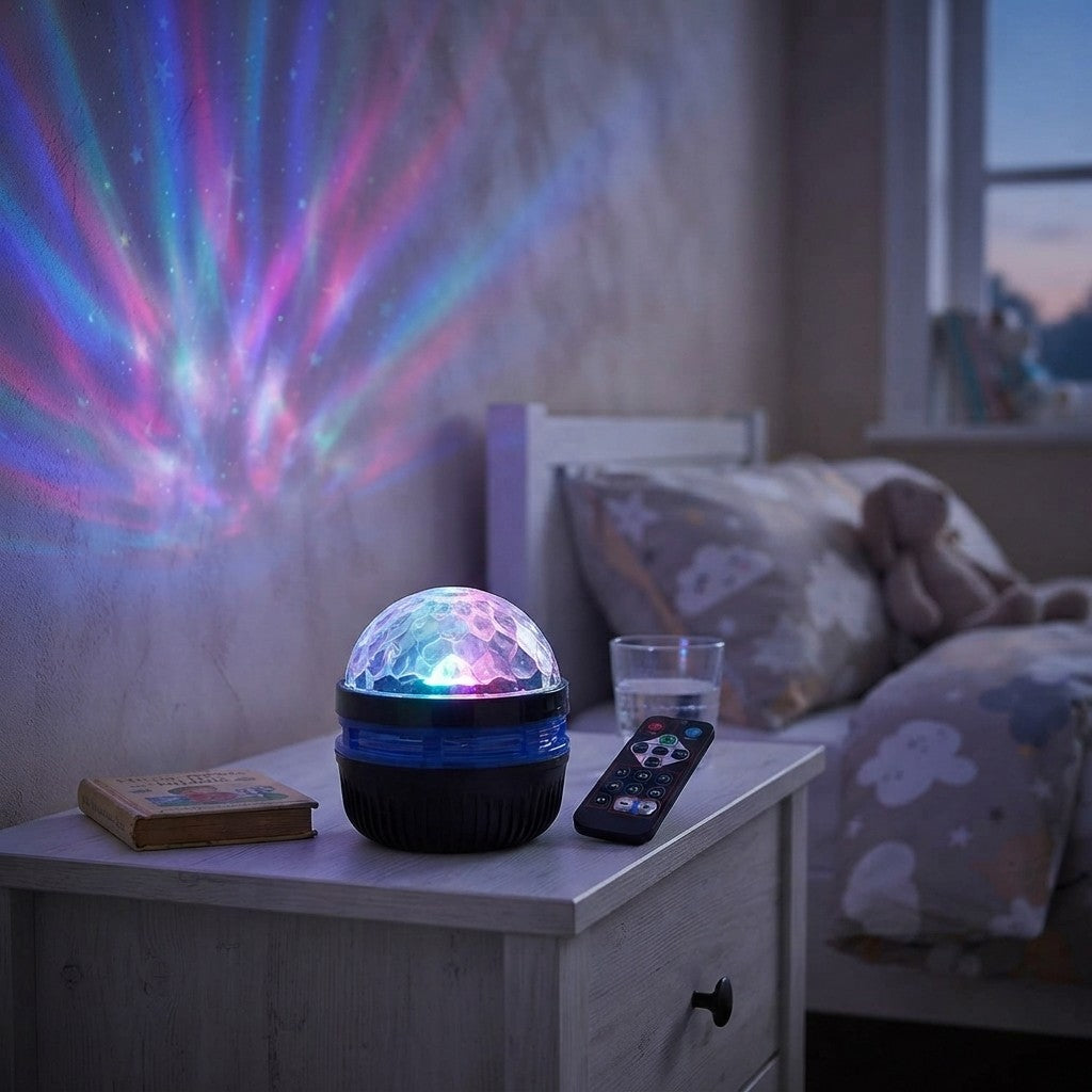 LED Starry Night Sky Projector Aurora USB Remote Control RGB Galaxy Light 7 Modes for Home Bedroom Game Room Party Decoration