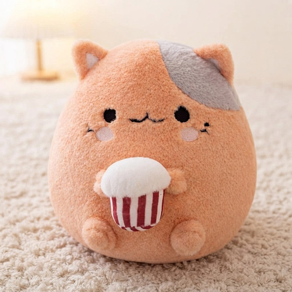 Oval Plush Barnyard Animal Pillow